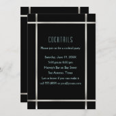 Invitation Dancing Couple Cocktail Party des années 20 (Devant / Derrière)