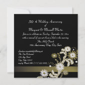 Invitation Dancing Daisies/ Anniversaire Doré (Dos)
