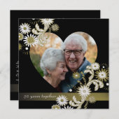 Invitation Dancing Daisies/ Golden Anniversary (Devant / Derrière)