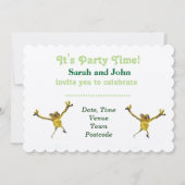 Invitation Dancing Frog Party Animal (Devant)