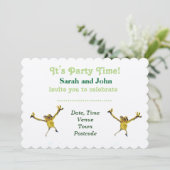 Invitation Dancing Frog Party Animal (Debout devant)