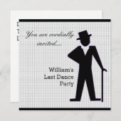 Invitation Dancing Man personnalisable (Devant / Derrière)