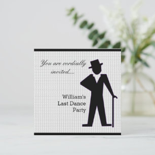 Invitation Dancing Man personnalisable