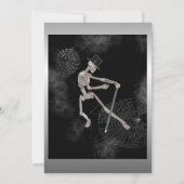 Invitation Dancing Skeleton Halloween (Dos)