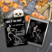 Invitation Dancing Skeleton Halloween