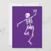 Invitation Dancing Skeleton Watercolor (Devant)
