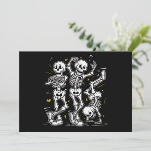 Invitation Dancing Skeletons Dance Challenge Halloween