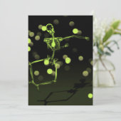 Invitation Dancing X-Ray Skeleton - Lime Green (Debout devant)