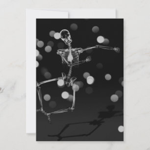 Invitation Dancing X-Ray Skeleton - Noir & Blanc
