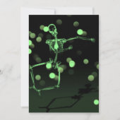 Invitation Dancing X-Ray Skeleton - Vert (Devant)