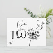 Invitation Dandelion deuxième anniversaire (Debout devant)