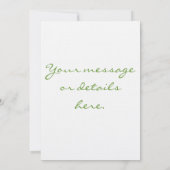 Invitation "Dandelion Horloge Fae" (Dos)