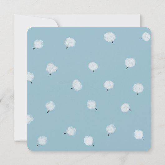 Invitation Dandelion lunaire (Dos)