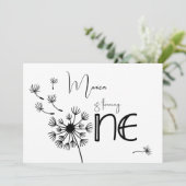 Invitation Dandelion premier anniversaire (Debout devant)