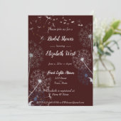 Invitation Dandelion Puffs Fête des mariées Bourgogne (Debout devant)