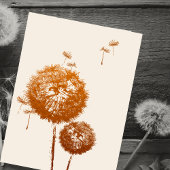 Invitation Dandelion Seeds Celebration of Life Card