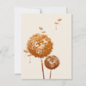 Invitation Dandelion Seeds Celebration of Life Card (Dos)