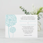 Invitation Dandelion souhaite la bienvenue au Mariage (Debout devant)