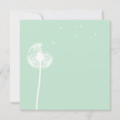 Invitation Dandelion sur l'invitation blank Mint (Devant)