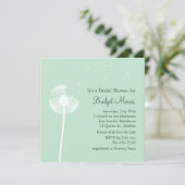 Invitation Dandelion sur l'invitation d'une averse nuptiale (Debout devant)