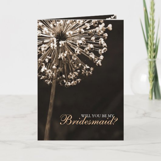 Invitation Dandelion Veut "Serez-Vous Ma Servante D'Accueil ? (Devant)