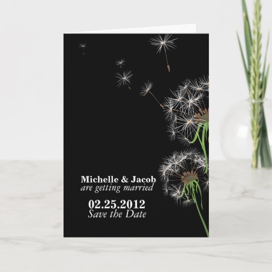 Invitation Dandelions (Devant)