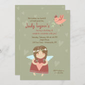 Invitation d'ange de la Saint-Valentin (Devant / Derrière)