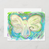 Invitation d'ange de lumière blanche (Devant / Derrière)