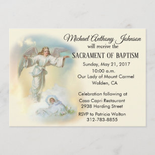 Invitations Faire Part Cartes Ange Gardien Vintage Zazzle Be