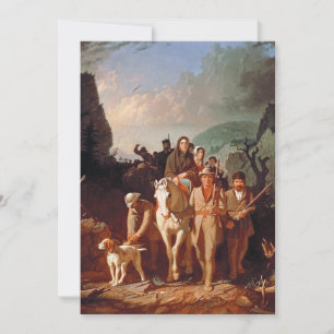 Invitation Daniel Boone escortant des colons 