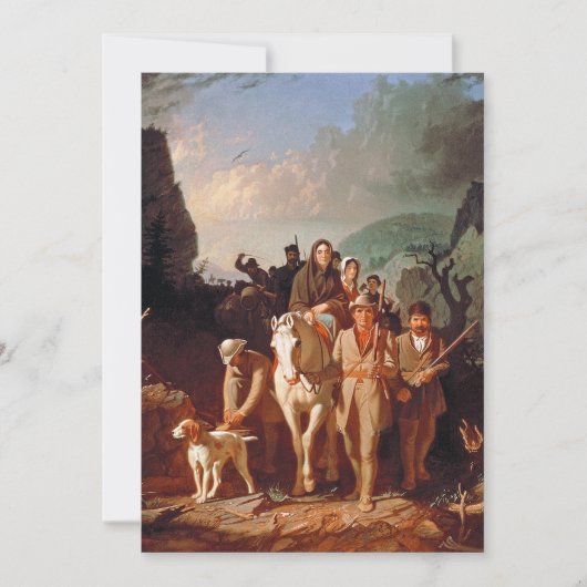 Invitation Daniel Boone escortant des colons  (Devant)