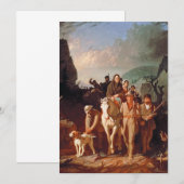 Invitation Daniel Boone escortant des colons  (Devant / Derrière)