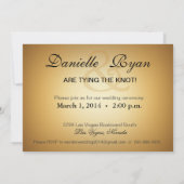 Invitation Danielle & Ryan Mariage de Luxe à Las Vegas (Dos)