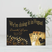 Invitation Danielle & Ryan Mariage Deluxe à Las Vegas (Debout devant)