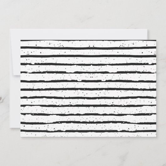 Invitation d'animaux de fête simple moderne (Dos)