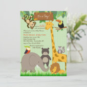 Invitation d'animaux de la jungle pure (Debout devant)