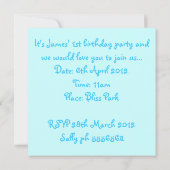 Invitation d'animaux de marque Noahs (Dos)