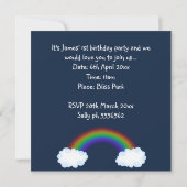 Invitation d'animaux Noahs Marine Blue (Dos)