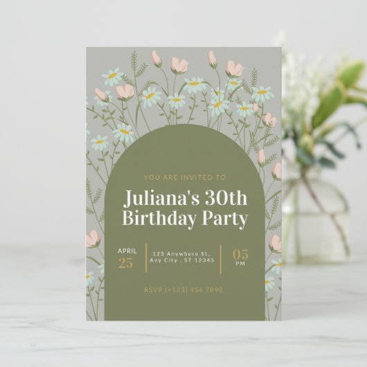 Invitation d'anniversaire (Debout devant)