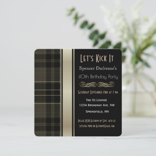 Invitation d'anniversaire (Debout devant)