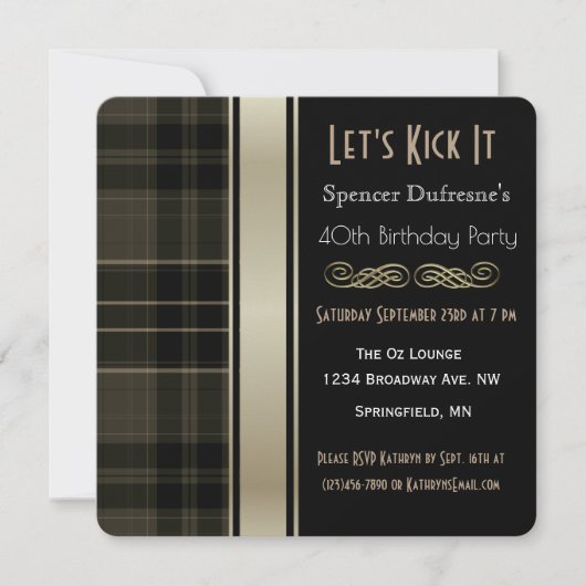 Invitation d'anniversaire (Devant)