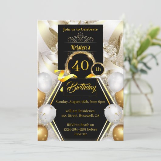 Invitation d'anniversaire (Debout devant)