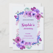 invitation d'anniversaire (Dos)