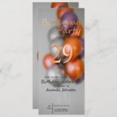 Invitation d'anniversaire (Devant / Derrière)