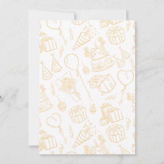 Invitation d'anniversaire (Dos)