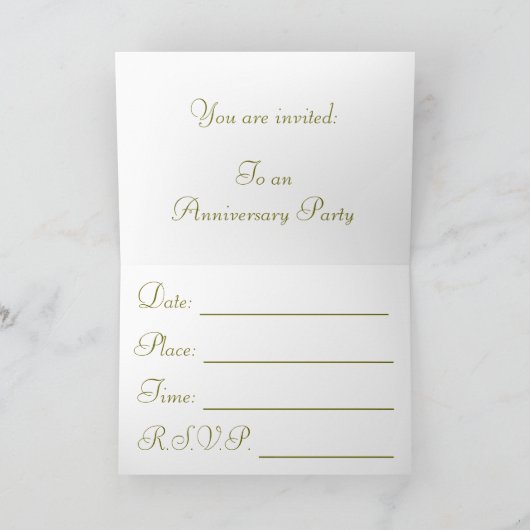 Invitation d'anniversaire (Intérieur)