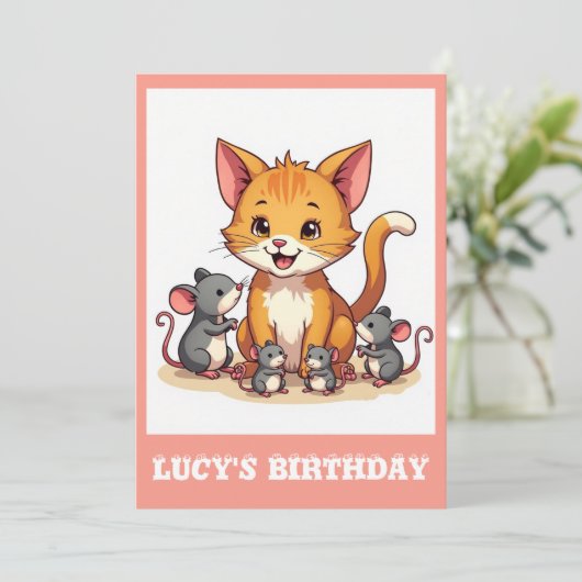 " INVITATION D'ANNIVERSAIRE " (Debout devant)