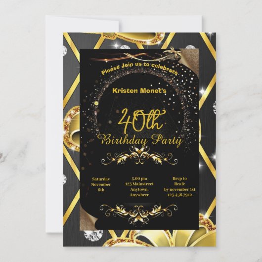 Invitation d'anniversaire (Devant)