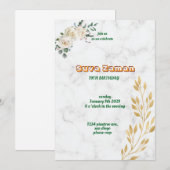 Invitation d'anniversaire (Devant / Derrière)
