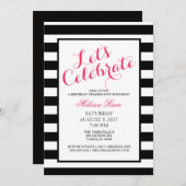 Invitation d'anniversaire (Devant / Derrière)